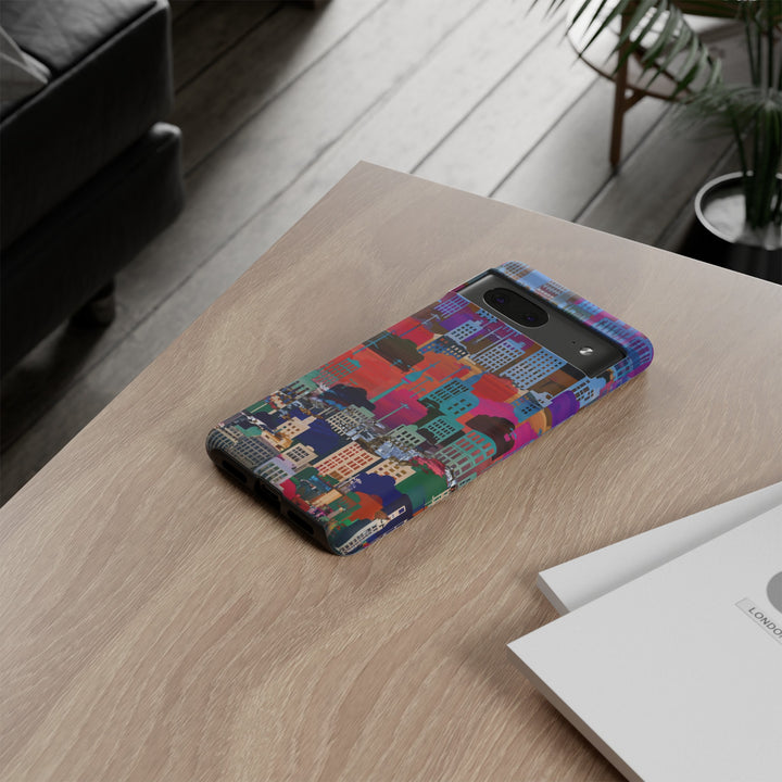 Cute Samsung Case | Cool Iphone Case | Summer City Skyline, Samsung S24, S23, S22, S21, IPhone 15 Case | Iphone 14 Case, Iphone 13 Case - Studio40ParkLane