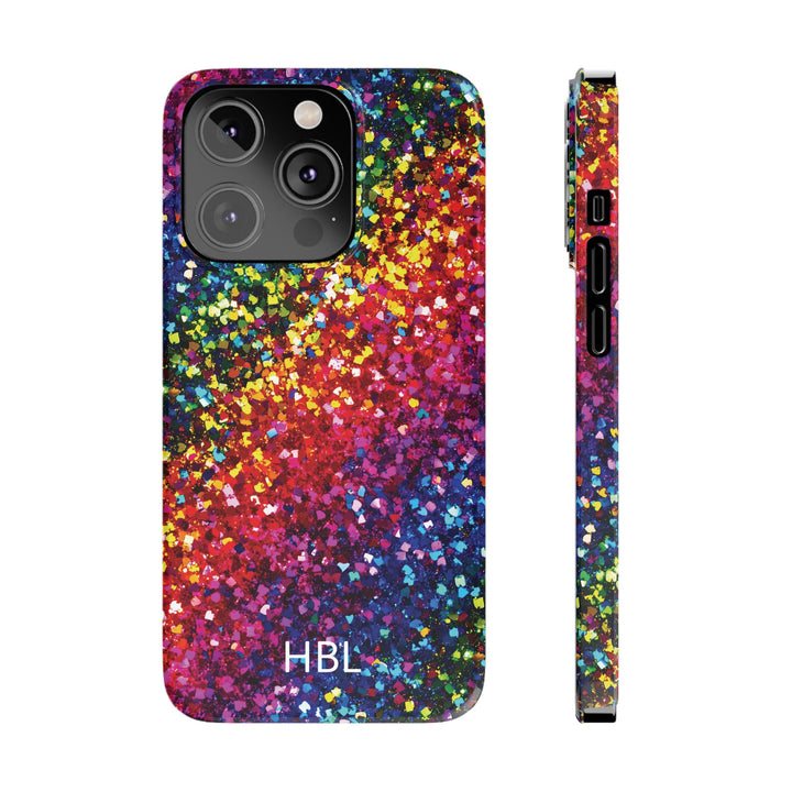 Slim Personalized Slim Muted Faux Play on Glitter Effect Cute Phone Cases for Iphone 16 Pro Max | iPhone 15 Case | iPhone 15 Pro Max Case, Iphone 14, Iphone 14 Pro Max, Iphone 13 12 11 8 7 - Studio40ParkLane