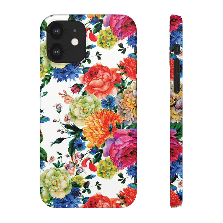 Sleek Snap Colorful Flowers Cute Phone Case for iPhone 16 15 14 13 12 11 X Xs Max Xr Pro Plus Samsung Galaxy S24 S23 S22 S21 S20 Note Ultra