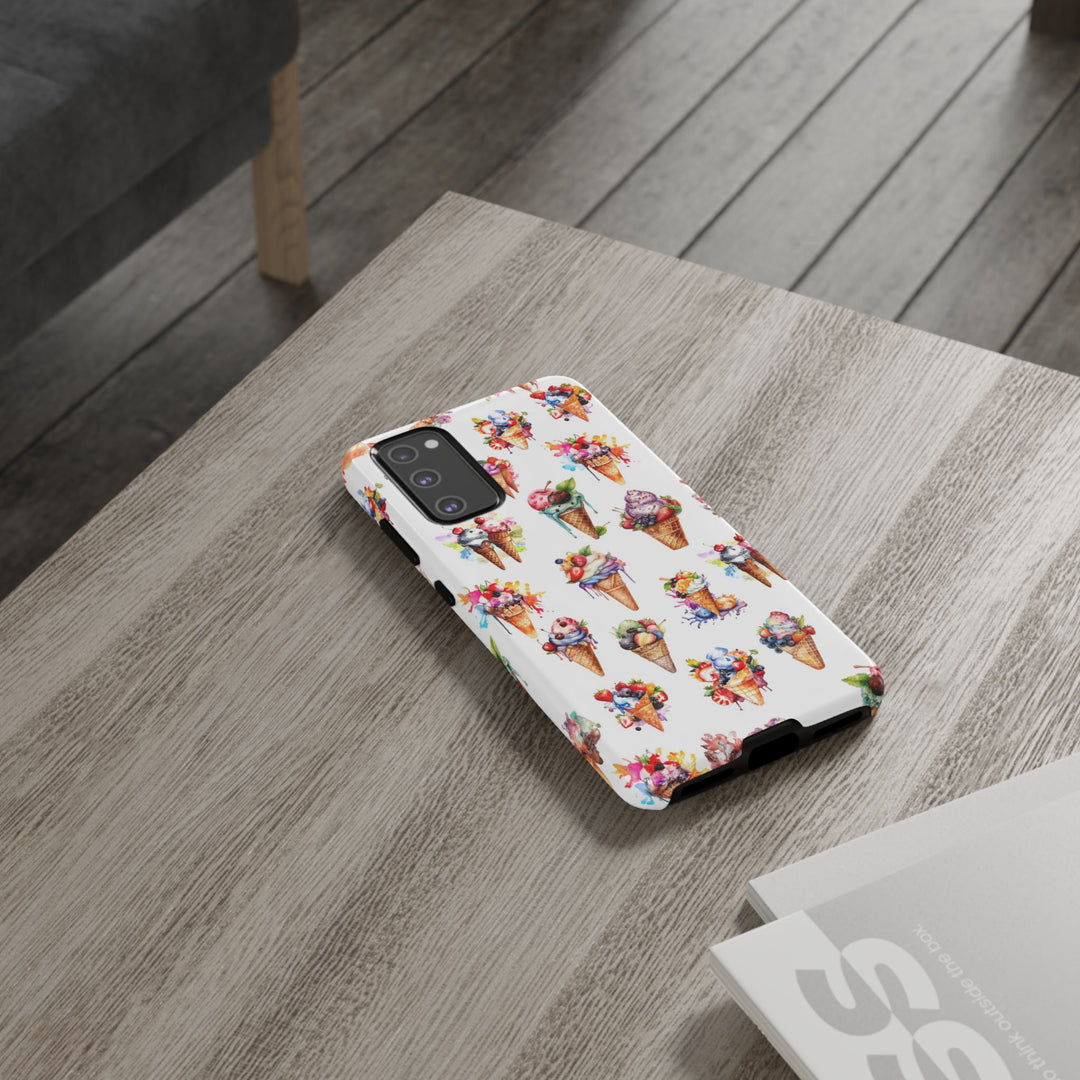 Impact Resistant, Summer Icecream, Cute Phone Cases for Samsung S24, S23, S22, S21, IPhone 15 pro, Iphone 14 pro, Iphone 13 IPhone 12, Iphone 11 - Studio40ParkLane