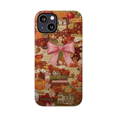 New England fall Coquette Collage Cute Phone Case for Iphone 16 - | iPhone 15 Pro Max Case | iPhone 14 Case Iphone 13 12 11 10 9 8 7 X XS - Studio40ParkLane