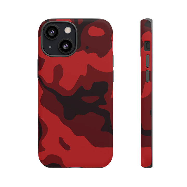 Cool Phone Case | Red Camouflage, For iPhone 15 Case | iPhone 15 Pro Case, Iphone 14 Case, Iphone 14 Pro Max Case, Protective Iphone Case - Studio40ParkLane