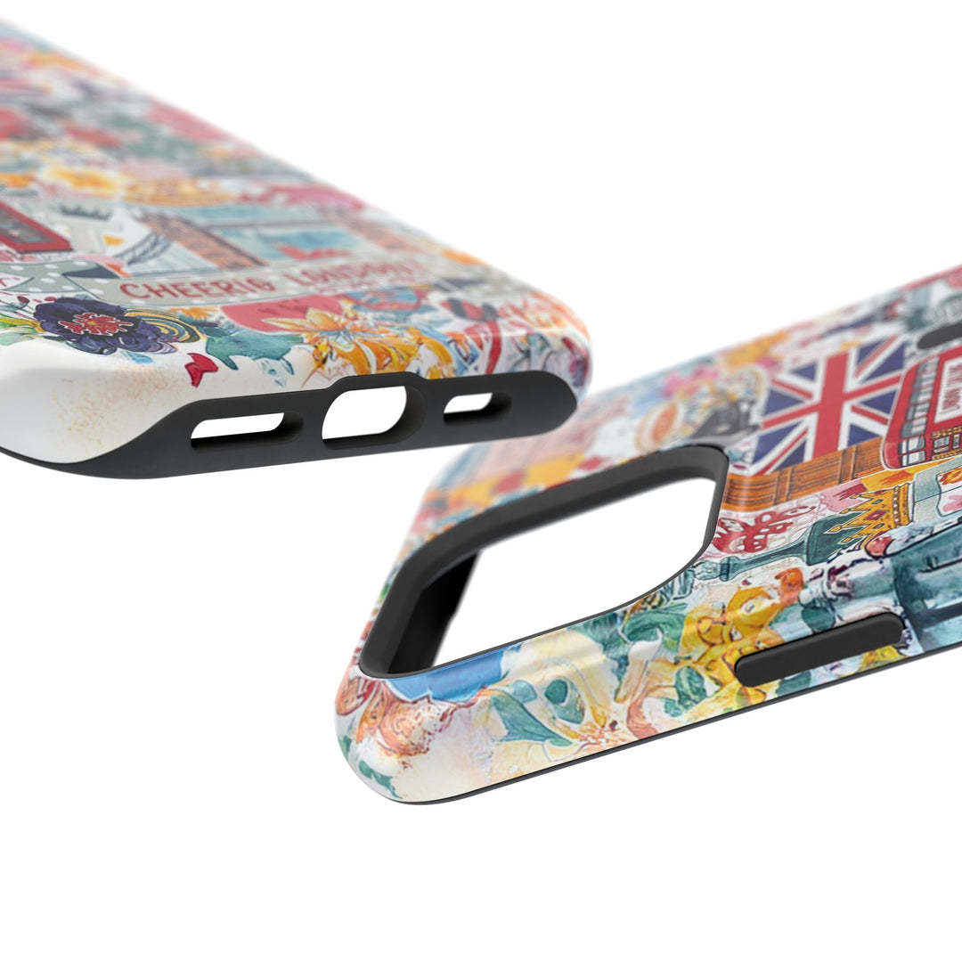 London England Coquette Collage Tough Magsafe Cute Phone Cases for Iphone | iPhone 17 Pro Max Case, Iphone 16, Iphone 15 14 13 12 11 10 9 - Studio40ParkLane