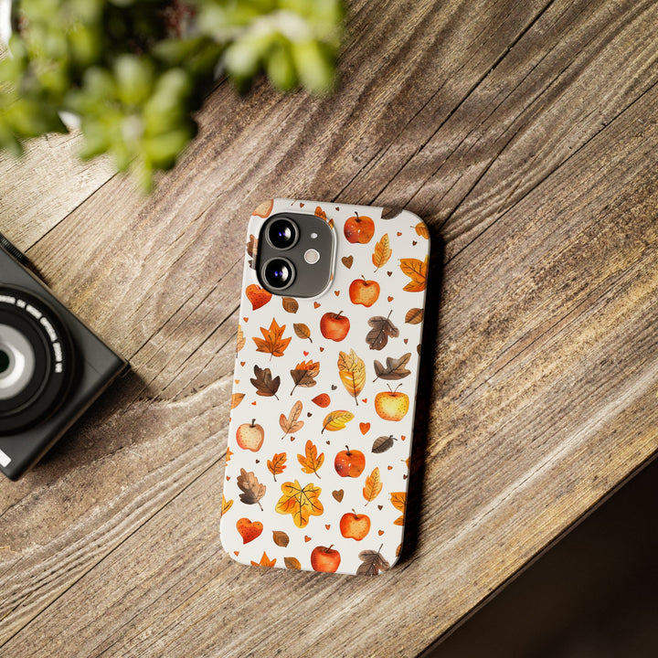 Slim Fall Autumn Leaves Gift for Her Cute Phone Cases for Iphone 16 | iPhone 15 Case | iPhone 15 Pro Max Case, Iphone 14, Iphone 14 Pro Max, Iphone 13, Slim - Studio40ParkLane