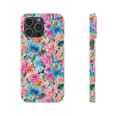 Slim Butterflies Flowers Gift for Her Cute Phone Cases for Iphone 16 Pro Max | iPhone 15 Case | iPhone 15 Pro Max Case, Iphone 14, 13, 12, 11, 10, 8, 7