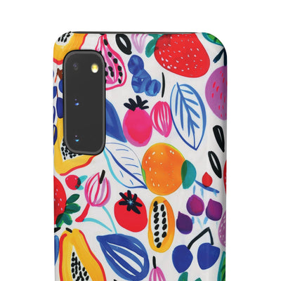 Snap Summer Fruit Gift for Her Cute Phone Cases for Samsung Galaxy S24, S23, S22, S21, S20, Plus, Ultra, Iphone 16, 15, 14, Pro and Max