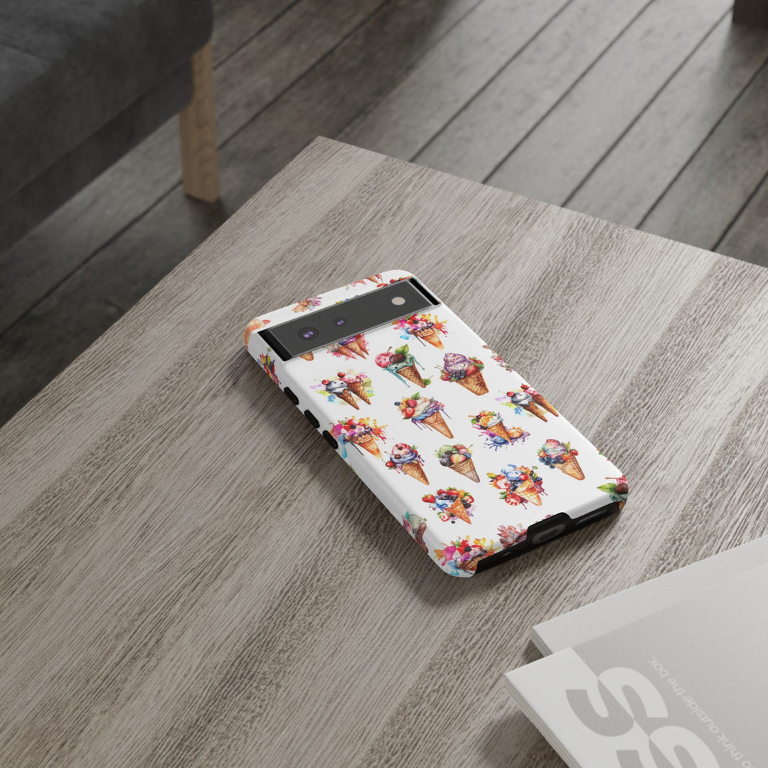 Impact Resistant, Summer Icecream, Cute Phone Cases for Samsung S24, S23, S22, S21, IPhone 15 pro, Iphone 14 pro, Iphone 13 IPhone 12, Iphone 11 - Studio40ParkLane
