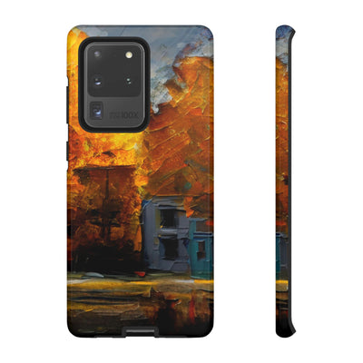 Impact Resistant, Fall Leaves Oil Painting, Cute Phone Cases for Samsung S24, S23, S22, S21, IPhone 15 pro Iphone 14 pro Iphone 13 IPhone 12 Iphone 11