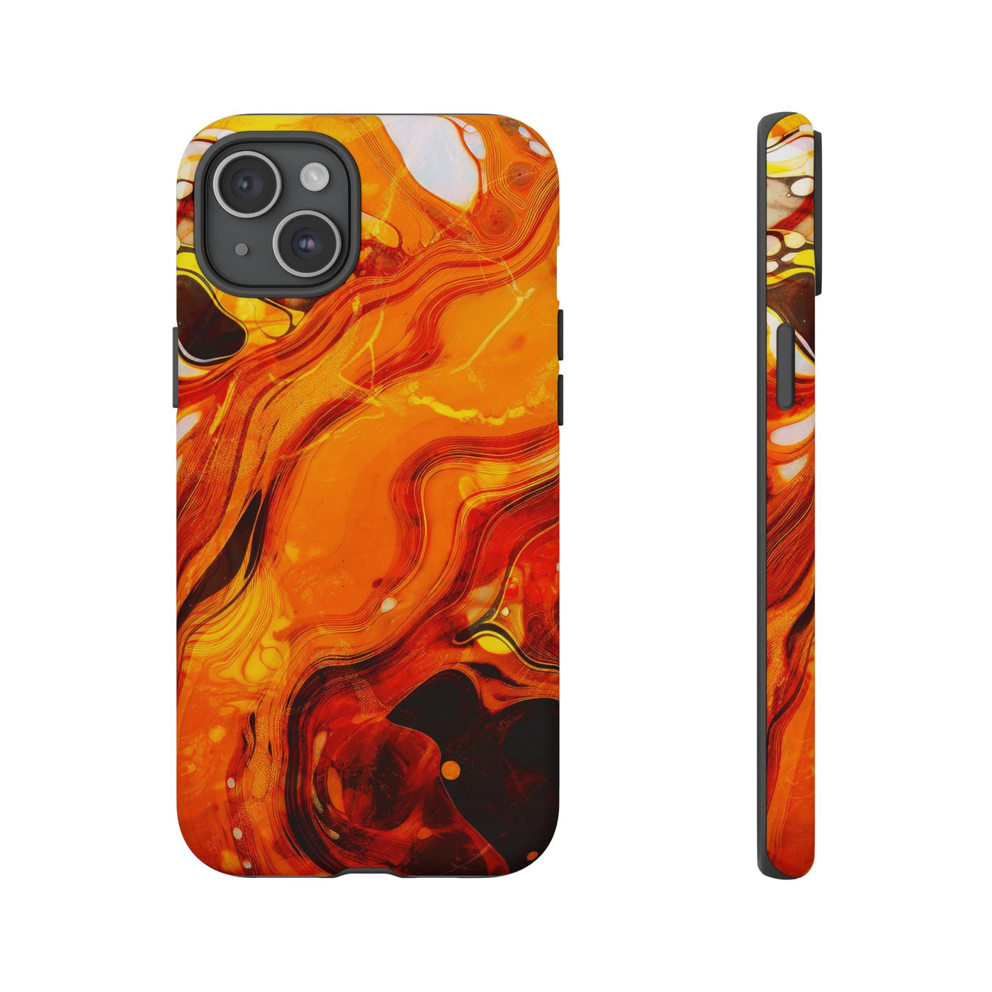 Impact Resistant, Fall Colors Marble, Cute Phone Cases for Samsung S24, S23, S22, S21, IPhone 15 pro Iphone 14 pro Iphone 13 IPhone 12 Iphone 11