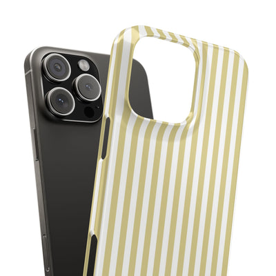 Slim Soft Yellow Striped Cute Phone Case for Iphone 16 - | iPhone 15 Pro Max Case | iPhone 14 Case Iphone 13 12 11 10 9 8 7 XS Gift for Her - Studio40ParkLane