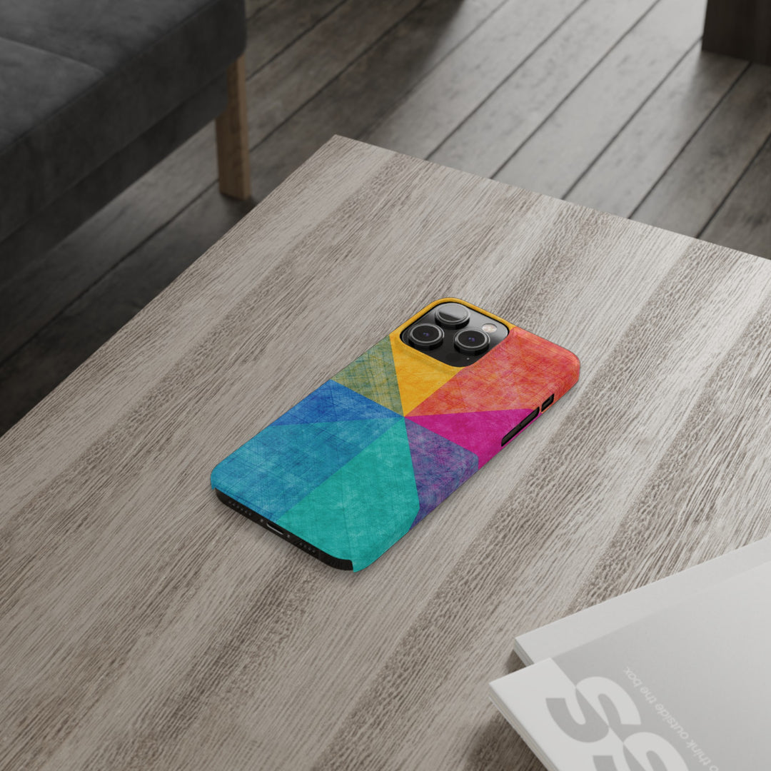 Slim Cute Phone Cases for Iphone | iPhone 15 Case | iPhone 15 Pro Max Case, Iphone 14, Iphone 14 Pro Max, Iphone 13, Abstract Colored Shapes - Studio40ParkLane