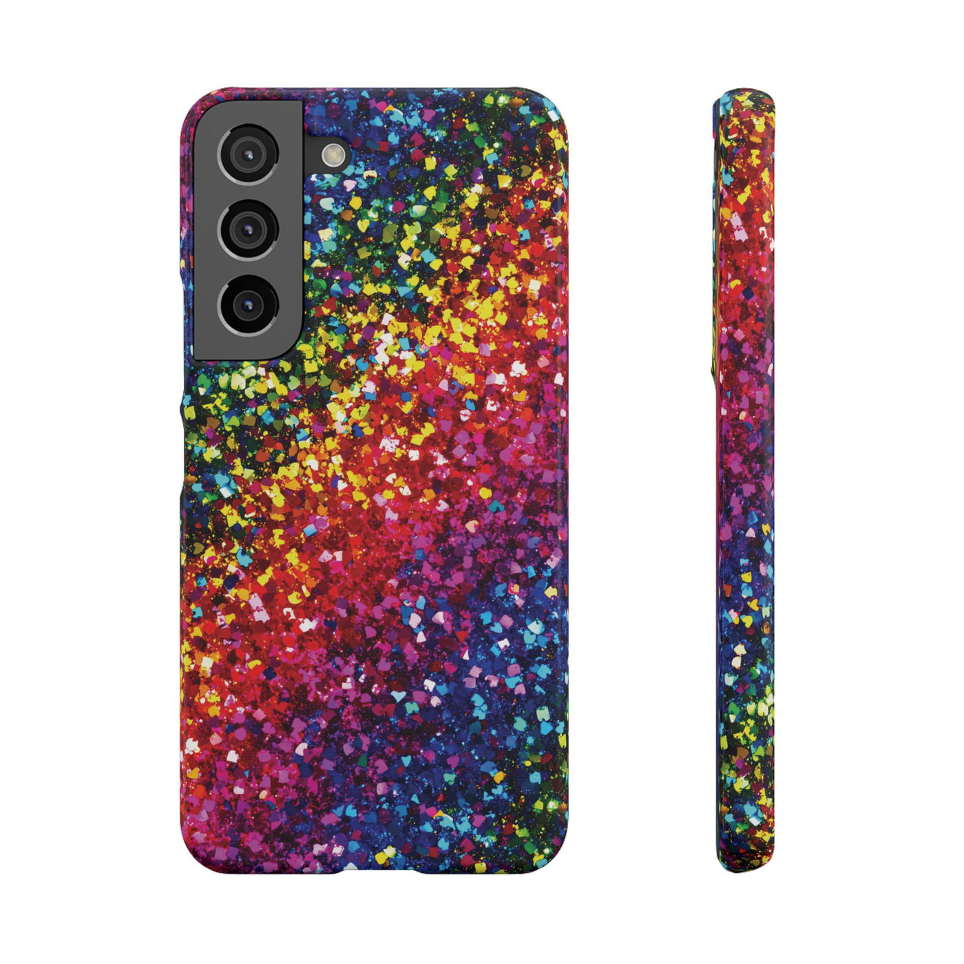 Snap Non-Glitter Muted Color Play on "Faux" Glitter Effect Cute Phone Cases for Samsung and Iphone, 16, 15, 14, S24, S23, S22, S21, S20, Plus and Ultra