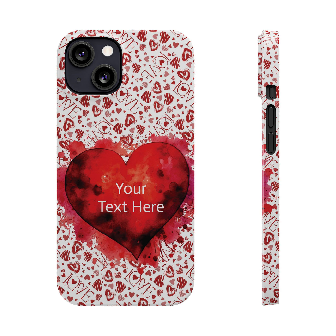 Slim Cute iPhone Cases - | iPhone 15 Case | iPhone 15 Pro Max Case, Iphone 14 Case, Iphone 14 Pro Max, Iphone 13, Valentine Hearts Love