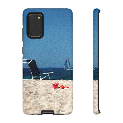 Cute Samsung Case | Cool Iphone Case | Summer Blue Beach Chair, Samsung S24, S23, S22, S21, IPhone 15 Case | Iphone 14 Case, Iphone 13 Case