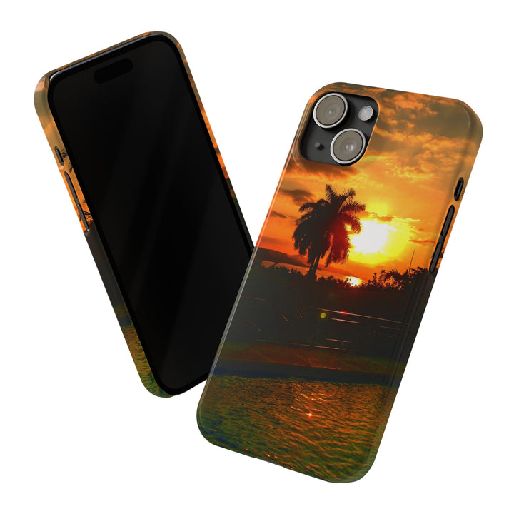 Slim Cute Phone Cases for Iphone - | iPhone 15 Case | iPhone 15 Pro Max Case, Iphone 14 Case, Iphone 14 Pro Max, Iphone 13, Summer Jamaica Sunset - Studio40ParkLane