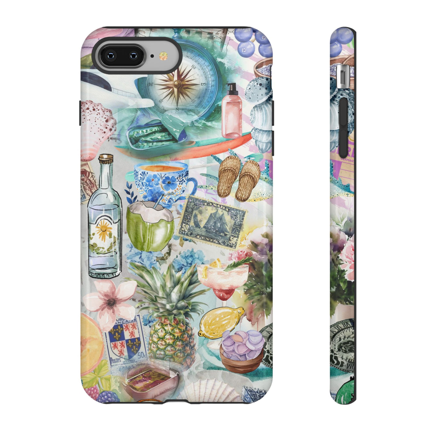 Impact Resistant, Travel Coquette Collage, Cute Phone Cases for Samsung S24, S23, S22, S21, IPhone 15 pro Iphone 14 pro Iphone 13 IPhone 12 Iphone 11