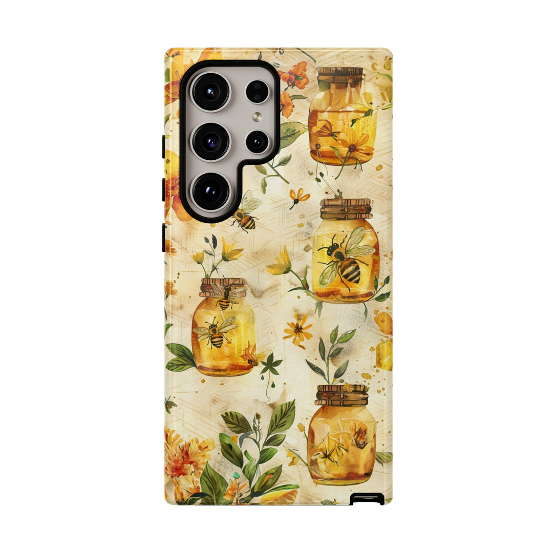 Impact Resistant, Honey Bees, Cute Phone Cases for Samsung S24, S23, S22, S21, IPhone 15 pro Iphone 14 pro Iphone 13 IPhone 12 Iphone 11 - Studio40ParkLane