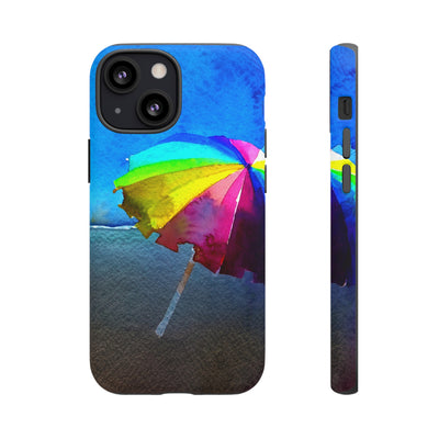 Cute Samsung Case | Cool Iphone Case | Summer Colorful Beach Parasol, Samsung S24, S23, S22, S21, IPhone 15 Case | Iphone 14 Case, Iphone 13 Case