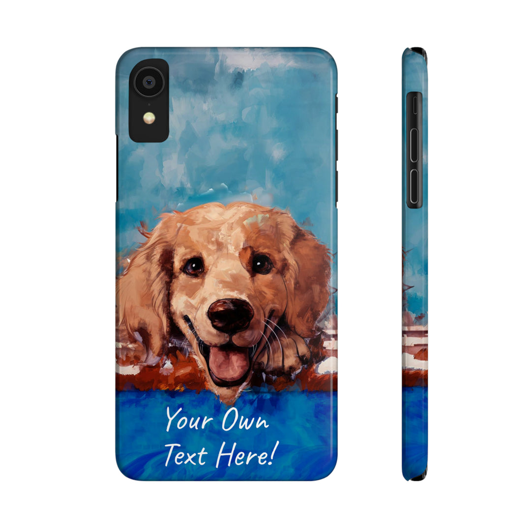 Slim Personalized Cute iPhone Cases - | iPhone 15 Case | iPhone 15 Pro Max Case, Iphone 14 Case, Iphone 14 Pro Max, Iphone 13, Golden Retriever Dog - Studio40ParkLane