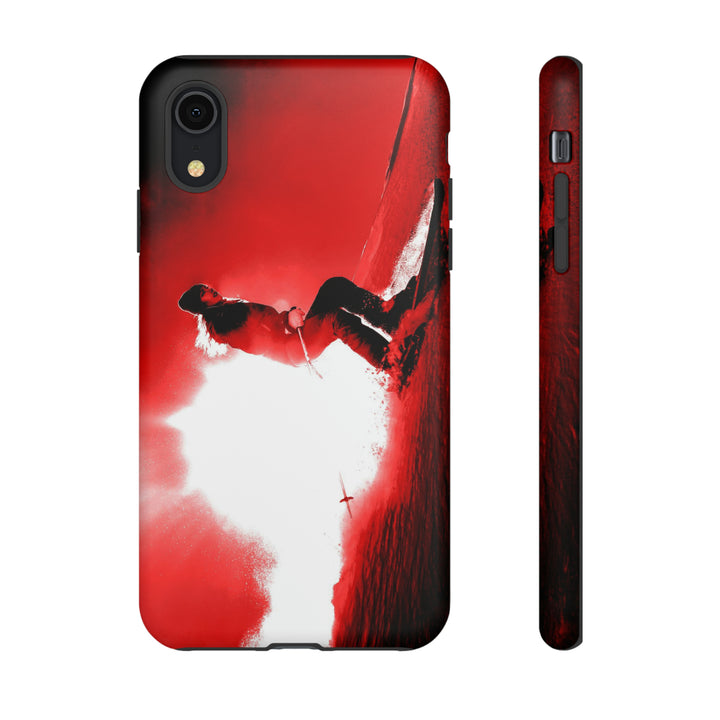 Cute IPhone Case | iPhone 15 Case | iPhone 15 Pro Max Case, Iphone 14 Case, Iphone 14 Pro Max Case IPhone Case for Art Lovers - Red Skier - Studio40ParkLane