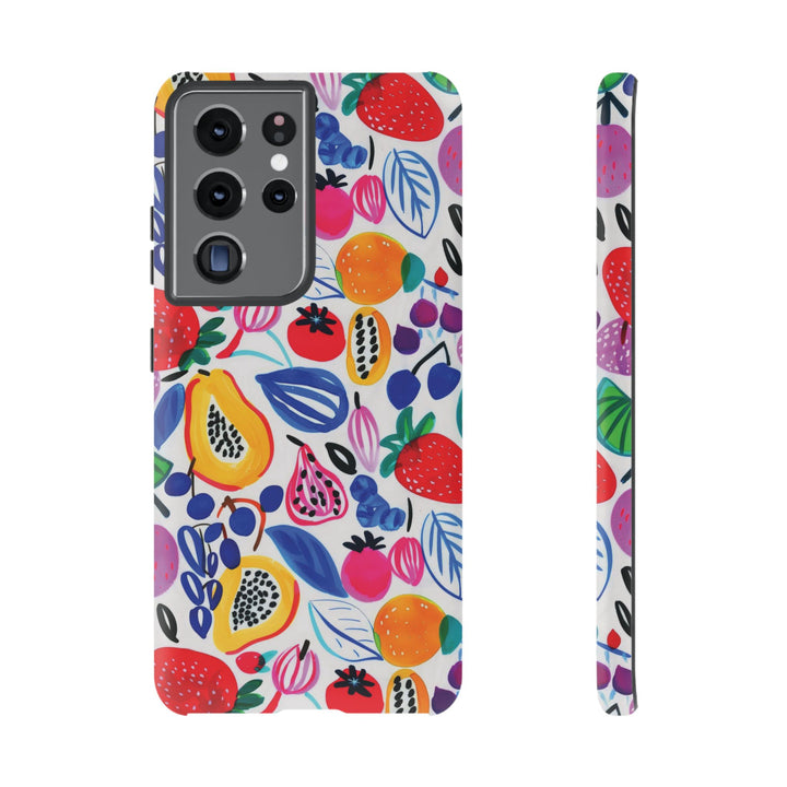 Premium Tough Summer Fruit Collage Gift for Her Cute Phone Cases for Samsung and Iphone, 16, 15, 14, S24, S23, S22, S21, S20, Plus, Ultra, Pro - Studio40ParkLane