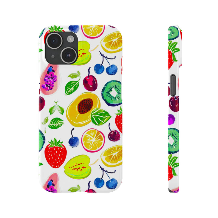 Slim Cute Phone Cases for Iphone | iPhone 15 Case | iPhone 15 Pro Max Case, Iphone 14, Iphone 14 Pro Max, Iphone 13, Summer Fruit Mix - Studio40ParkLane