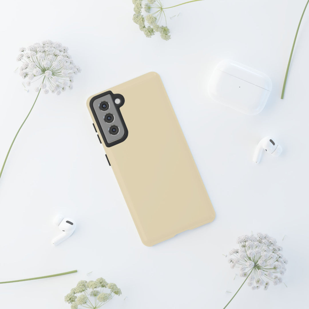 Premium Tough Pale Yellow Gift for Her Cute Phone Cases for Samsung S25 S24, S23, S22, S21, Iphone, 16, 15, 14, 13 Pro Max Ultra - Studio40ParkLane