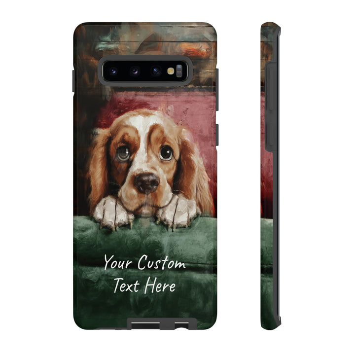 Personalize this Cute Samsung Phone Case | Cocker Spaniel Dog Samsung Phone Case | Galaxy S23, S22, S21, S20 | Customized Samsung Case - Studio40ParkLane
