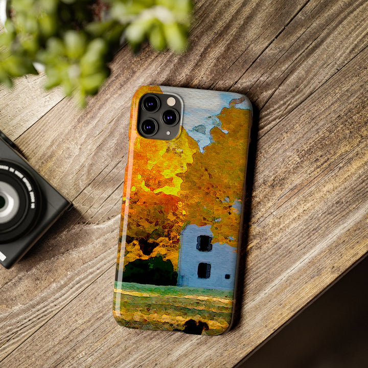Slim Cute Phone Cases for Iphone - | iPhone 15 Case | iPhone 15 Pro Max Case, Iphone 14 Case, Iphone 14 Pro Max, Iphone 13, New England Fall Leaves - Studio40ParkLane