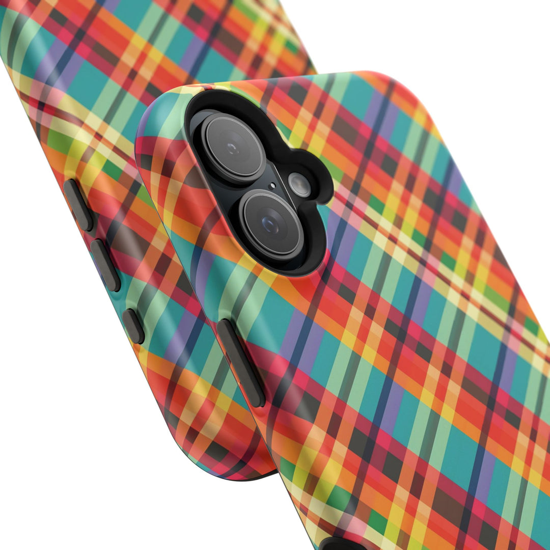 Checkered Plaid Magsafe Gift for Her Cute Phone Case for Iphone, | iPhone 16 | iPhone 15 Pro Max, Iphone 14 Pro Max, 13 12 11 10 9 8 7 - Studio40ParkLane