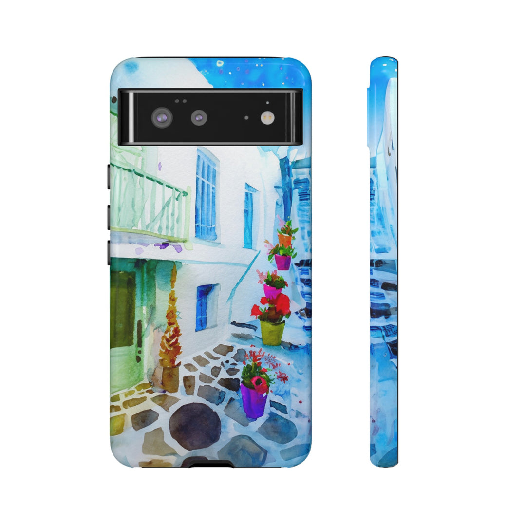Impact Resistant, Greece House, Cute Phone Cases for Samsung S24, S23, S22, S21, IPhone 15 pro Iphone 14 pro Iphone 13 IPhone 12 Iphone 11 - Studio40ParkLane