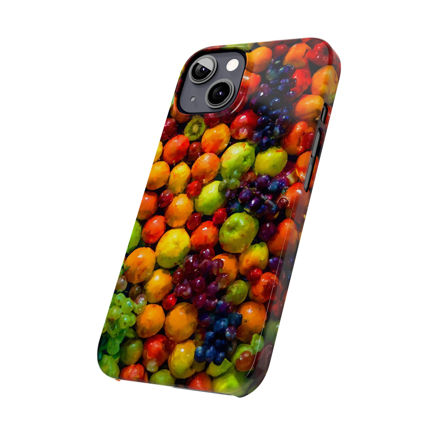 Slim Cute Phone Cases for Iphone  | iPhone 15 Case | iPhone 15 Pro Max Case, Iphone 14, Iphone 14 Pro Max, Iphone 13, Summer Assorted Fruits