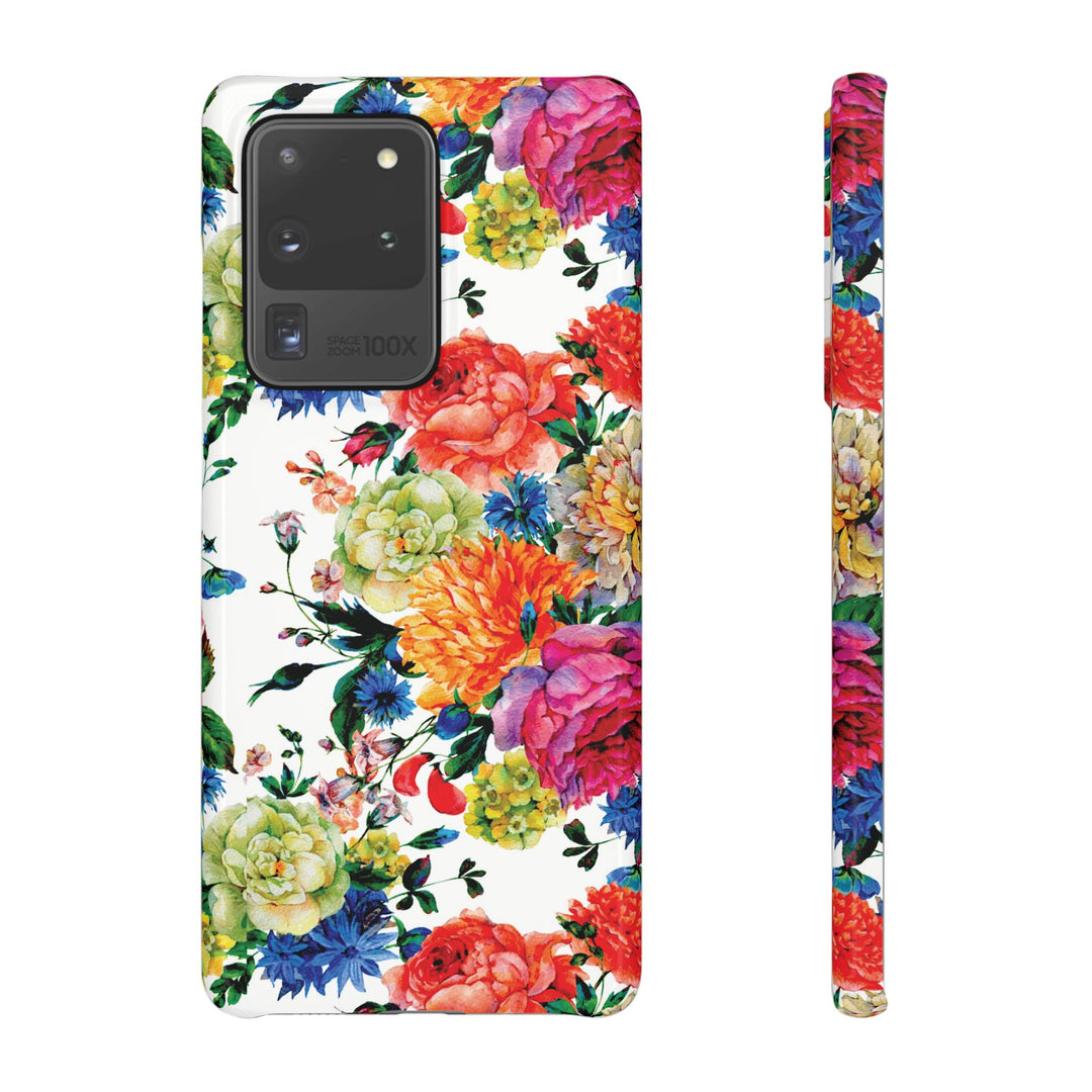 Sleek Snap Colorful Flowers Cute Phone Case for iPhone 16 15 14 13 12 11 X Xs Max Xr Pro Plus Samsung Galaxy S24 S23 S22 S21 S20 Note Ultra