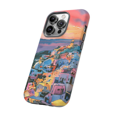 Impact Resistant, Greek Sunset, Cute Phone Cases for Samsung S24, S23, S22, S21, IPhone 15 pro Iphone 14 pro Iphone 13 IPhone 12 Iphone 11