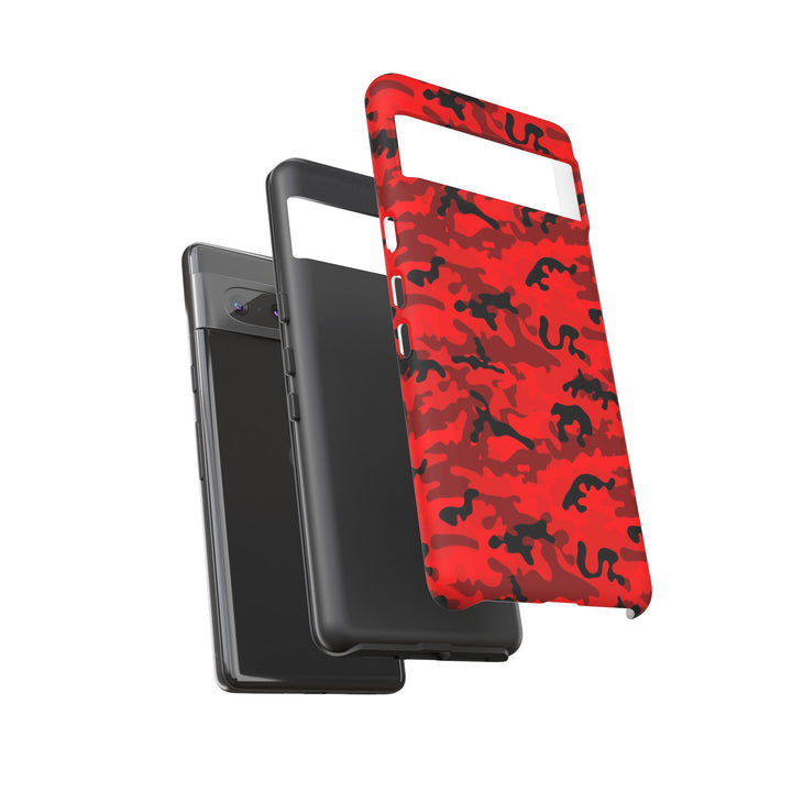 Impact Resistant, Red Camo Camouflage, Cute Phone Cases for Samsung S24, S23, S22, S21, IPhone 15 pro Iphone 14 pro Iphone 13 IPhone 12 Iphone 11 - Studio40ParkLane
