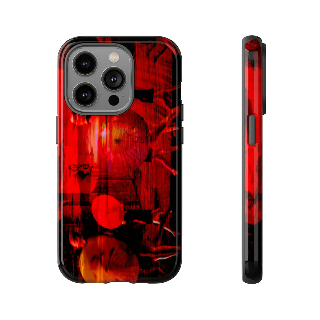 Cute IPhone Case | iPhone 15 Case | iPhone 15 Pro Max Case, Iphone 14 Case, Iphone 14 Pro Max Case IPhone Case for Art Lovers, Sunset Dance Red - Studio40ParkLane