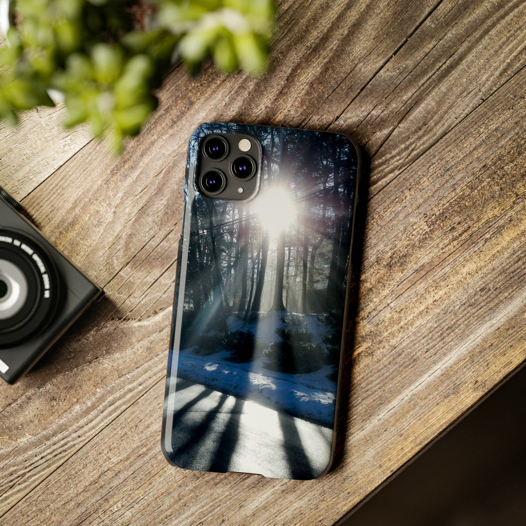 Slim Cute Phone Cases for Iphones - | iPhone 15 Case | iPhone 15 Pro Max Case, Iphone 14 Case, Iphone 14 Pro Max, Iphone 13, Winter Morning Sun - Studio40ParkLane