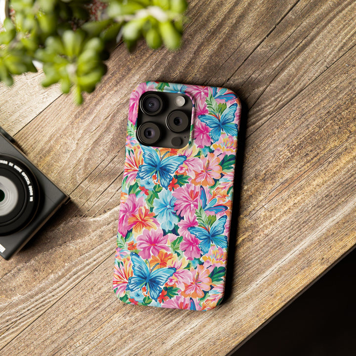 Slim Butterflies Flowers Gift for Her Cute Phone Cases for Iphone 16 Pro Max | iPhone 15 Case | iPhone 15 Pro Max Case, Iphone 14, 13, 12, 11, 10, 8, 7 - Studio40ParkLane