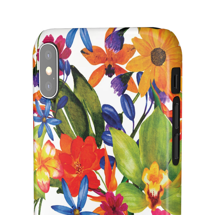 Sleek Snap Colorful Flowers Cute Phone Case for iPhone 16 15 14 13 12 11 X Xs Max Xr Pro Plus Samsung Galaxy S24 S23 S22 S21 S20 Note Ultra