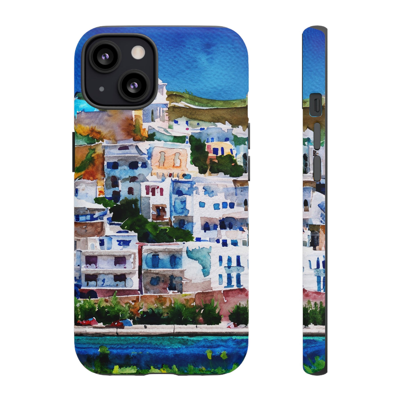 Impact Resistant, Greece House, Cute Phone Cases for Samsung S24, S23, S22, S21, IPhone 15 pro Iphone 14 pro Iphone 13 IPhone 12 Iphone 11