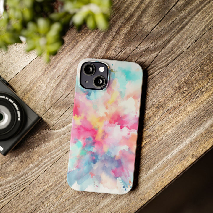 Slim Paint Splash Pink Gift for Her Cute Phone Cases for Iphone 16 Pro Max | iPhone 15 Case | iPhone 15 Pro Max Case, Iphone 14, Iphone 14 Pro Max, Iphone 13 12 11 8 7 - Studio40ParkLane