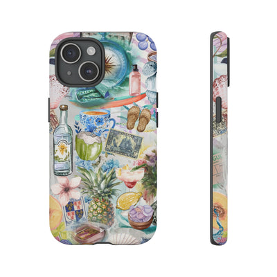 Impact Resistant, Travel Coquette Collage, Cute Phone Cases for Samsung S24, S23, S22, S21, IPhone 15 pro Iphone 14 pro Iphone 13 IPhone 12 Iphone 11