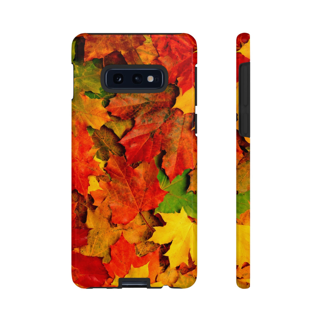 Fall Leaves Impact Resistant, Cute Phone Cases for Samsung S24, S23, S22, S21, IPhone 15 pro Iphone 14 pro Iphone 13 IPhone 12 Iphone 11 - Studio40ParkLane