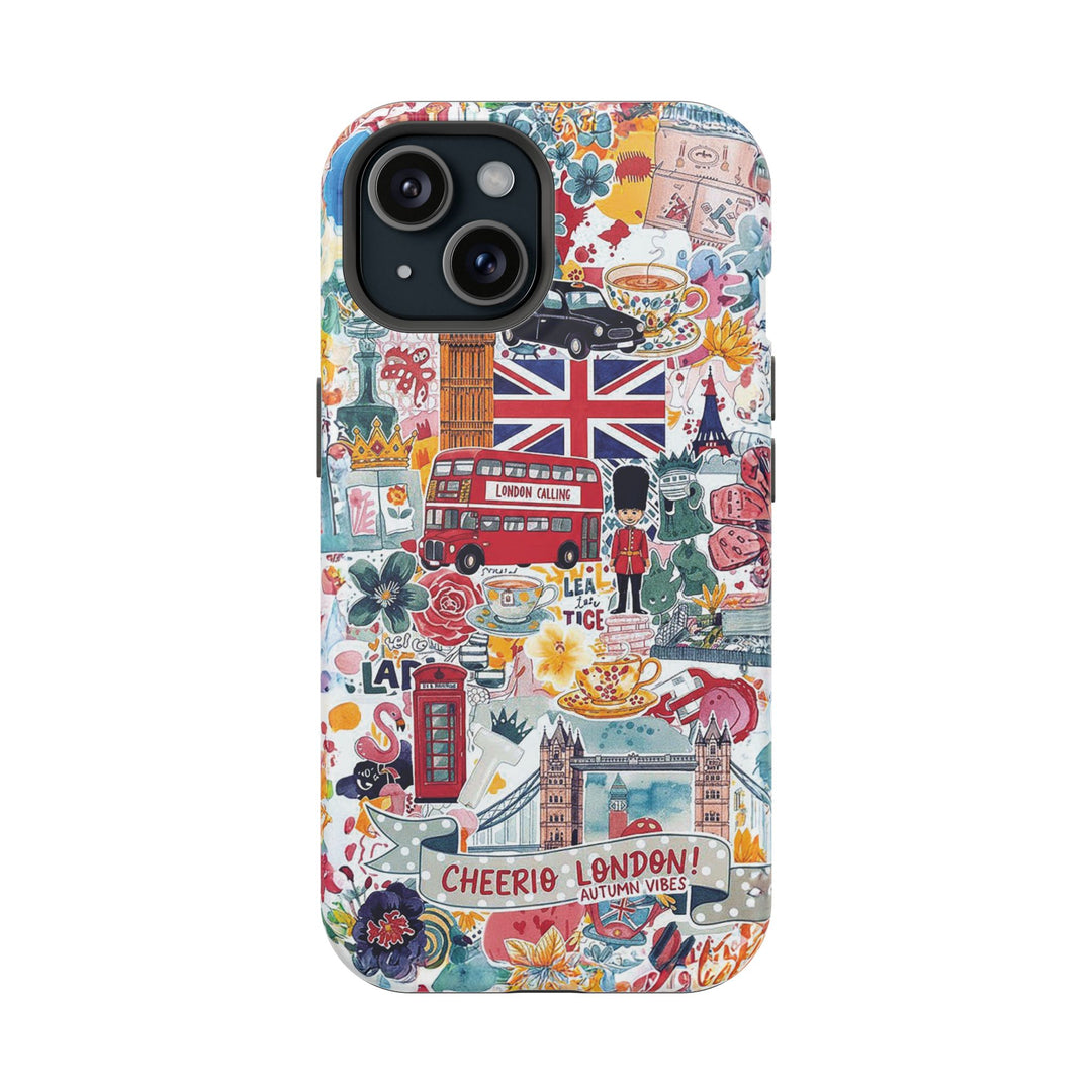 London England Coquette Collage Tough Magsafe Cute Phone Cases for Iphone | iPhone 17 Pro Max Case, Iphone 16, Iphone 15 14 13 12 11 10 9 - Studio40ParkLane