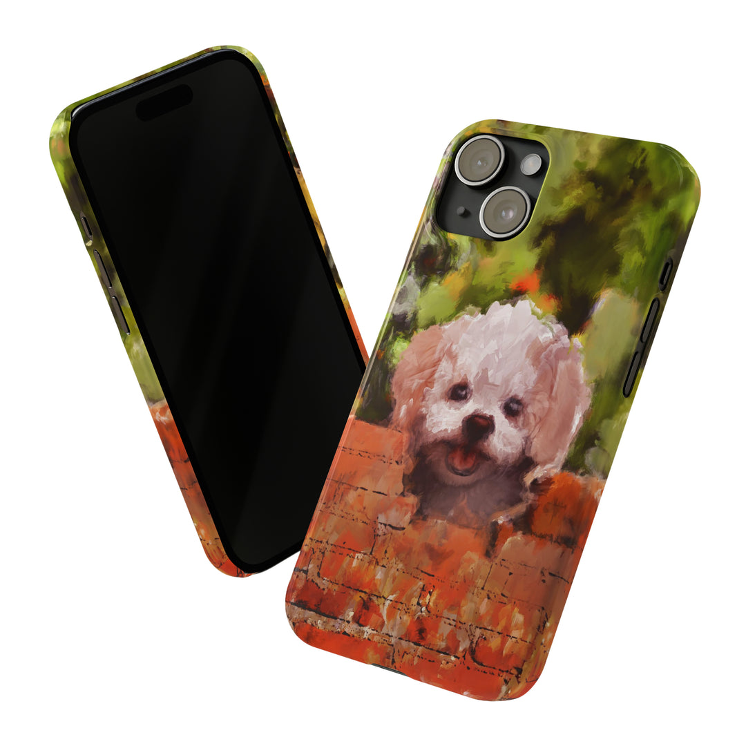 Slim Cute Phone Cases for Iphone - | iPhone 15 Case | iPhone 15 Pro Max Case, Iphone 14 Case, Iphone 14 Pro Max, Iphone 13, Bichon Frise Dog - Studio40ParkLane