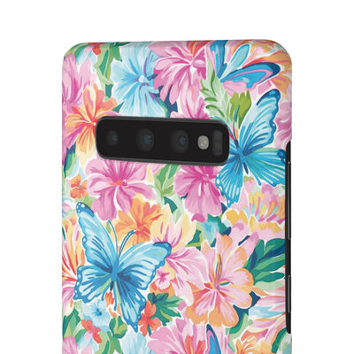 Snap Butterflies Flowers Cute Phone Cases for Samsung S24, S23, S22, S21, S20, Plus and Ultra, Iphone 16 Pro Max, Iphone 15, 14, 13, 12, 11, 10 - Studio40ParkLane