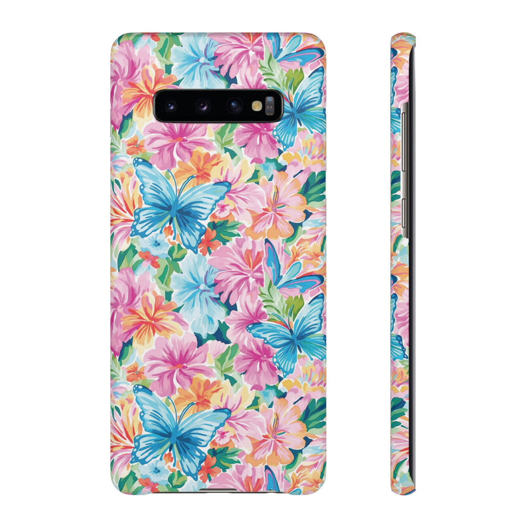 Sleek Snap Butterflies Flowers Cute Phone Case for iPhone 16 15 14 13 12 11 X Xs Max Xr Pro Plus Samsung Galaxy S24 S23 S22 S21 S20 Ultra