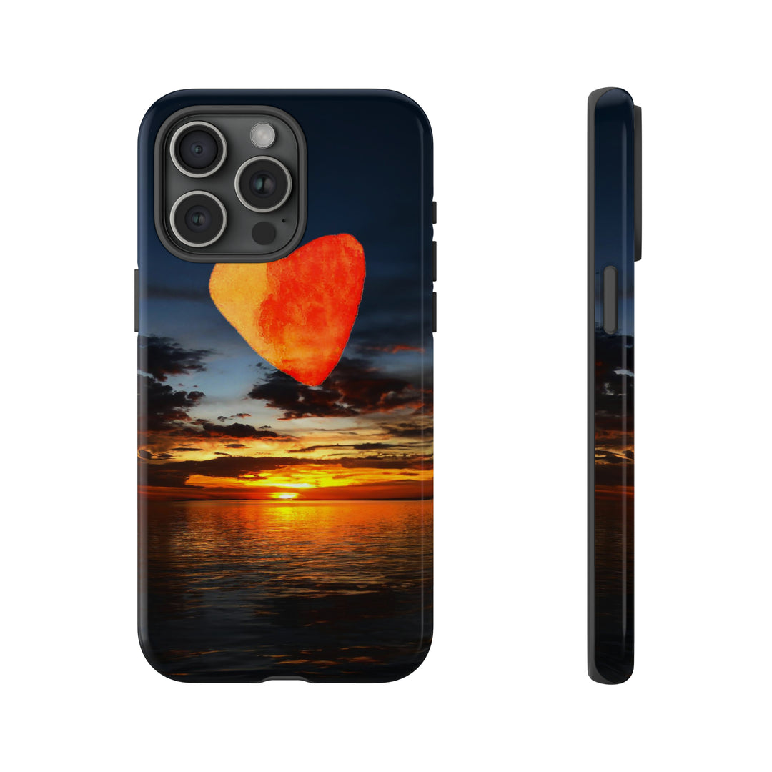 Cute IPhone Case | Rising Heart Love Sunset, iPhone 15 Case | iPhone 15 Pro Case, Iphone 14 Case, Iphone 14 Pro Max Case - Studio40ParkLane