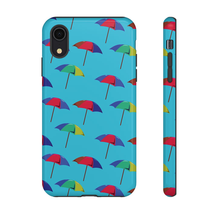 Cute IPhone Case | Colorful Beach Parasols Blue, iPhone 15 Case | iPhone 15 Pro Case, Iphone 14 Case, Iphone 14 Pro Max Case, Protective Iphone Case - Studio40ParkLane