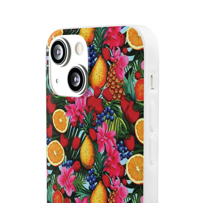 Cute Flexi Phone Cases, For Iphones and Samsung Galaxy Phones, Summer Mixed Fruit, Galaxy S23 Phone Case, Samsung S22 Case, Samsung S21, Iphone 15, Iphone 14, Iphone 13